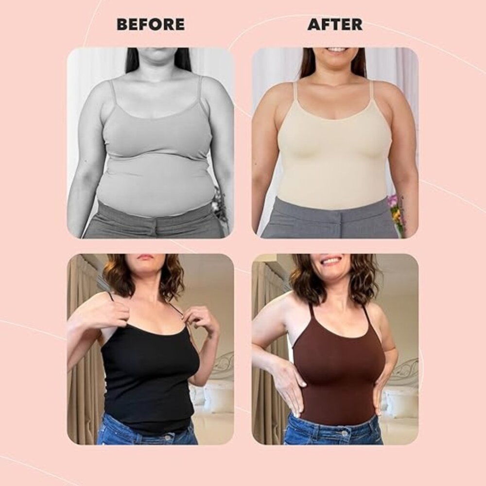Shapermint | Black Essentials All Day Every Day Scoop Neck Cami | XL - Picture 11 of 13